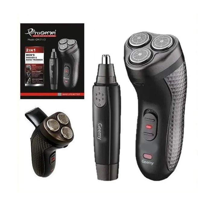 Rasoir électrique rotatif rechargeable