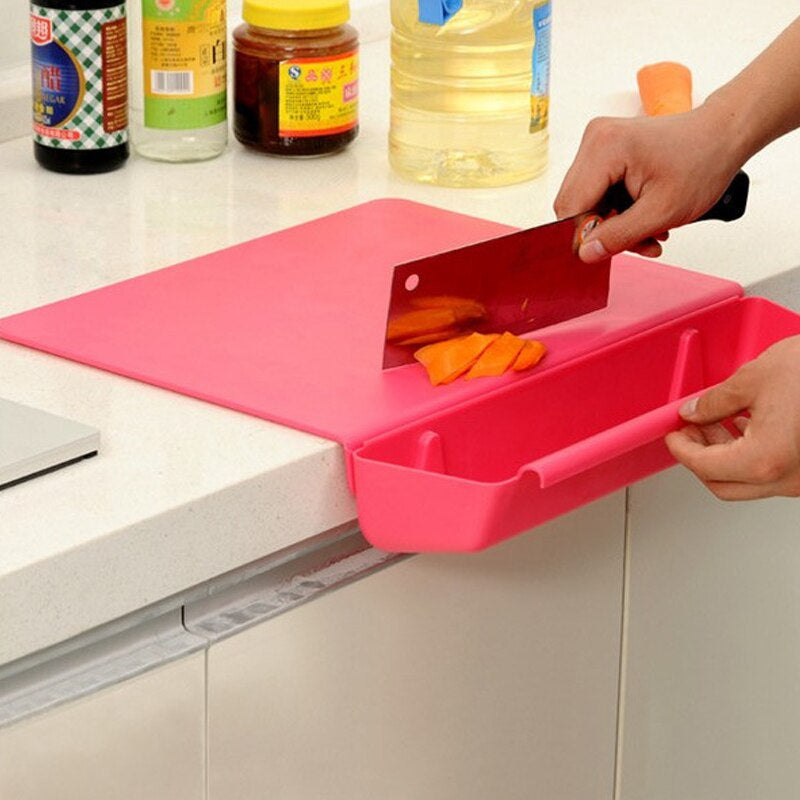 Planche à découper de cuisine givrée