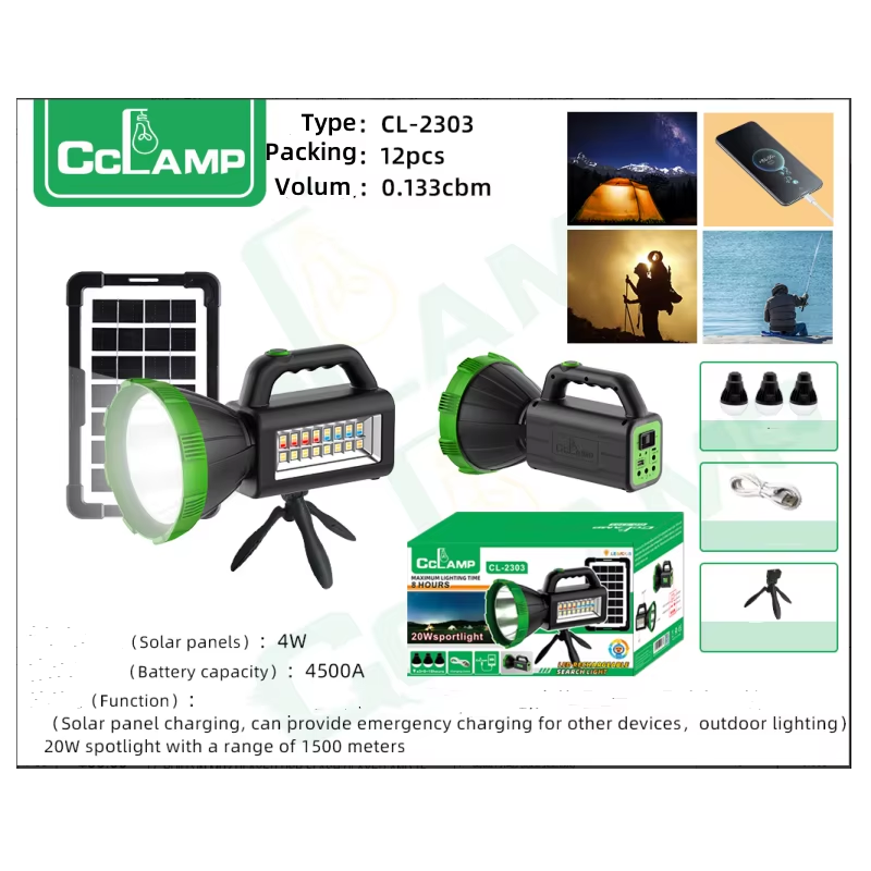 Kit d’Éclairage Solaire d’Urgence 20 W
