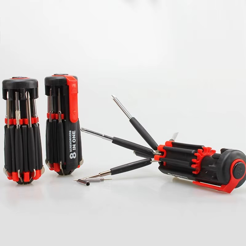 Tournevis 8-en-1 avec Lampe Torche LED