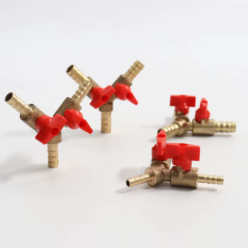 Vanne à Gaz en Laiton à Trois Broches