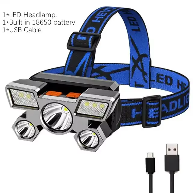 Lampe Frontale LED Rechargeable