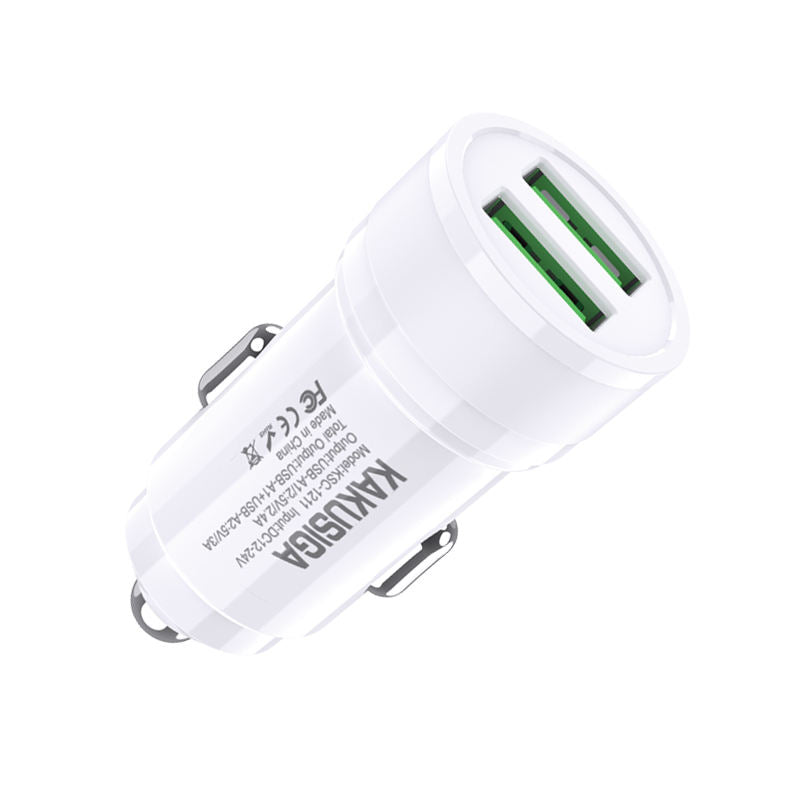 Chargeur de Voiture Double Port 12W charge Rapide