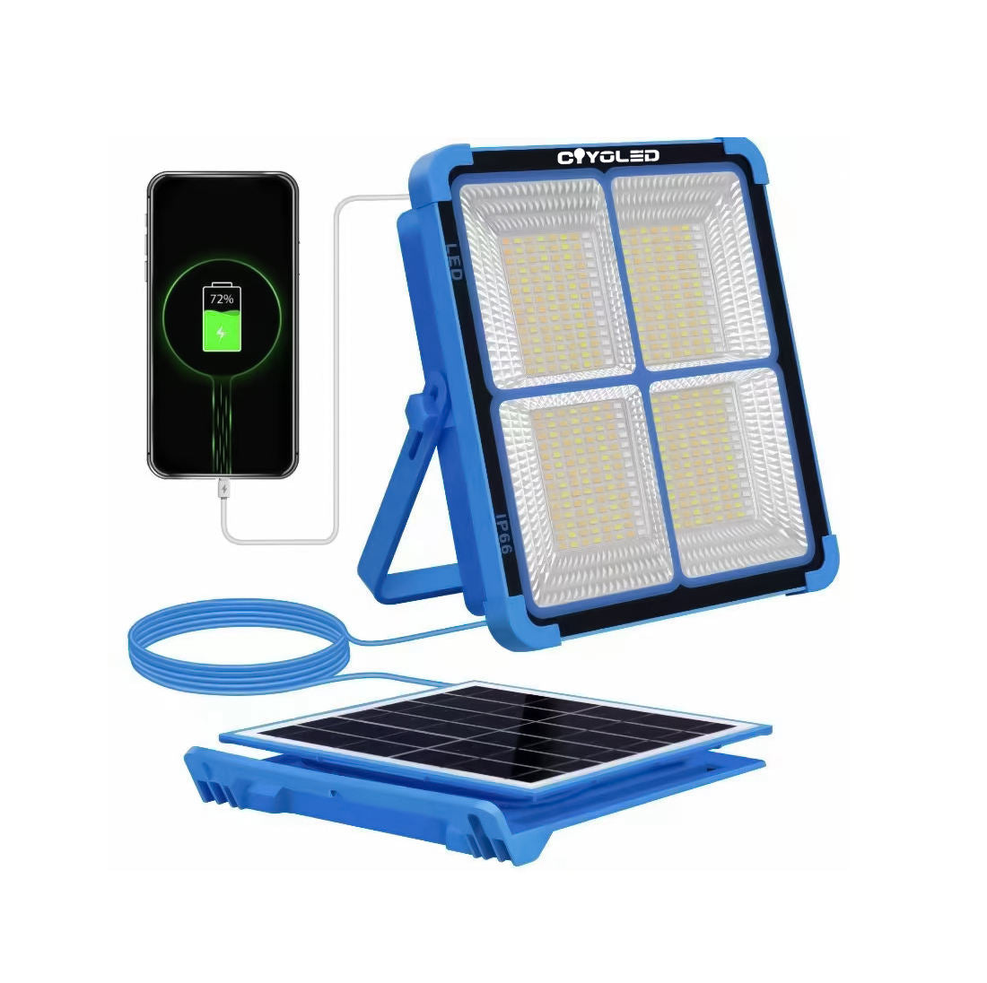 Projecteur avec panneau detachable 200W