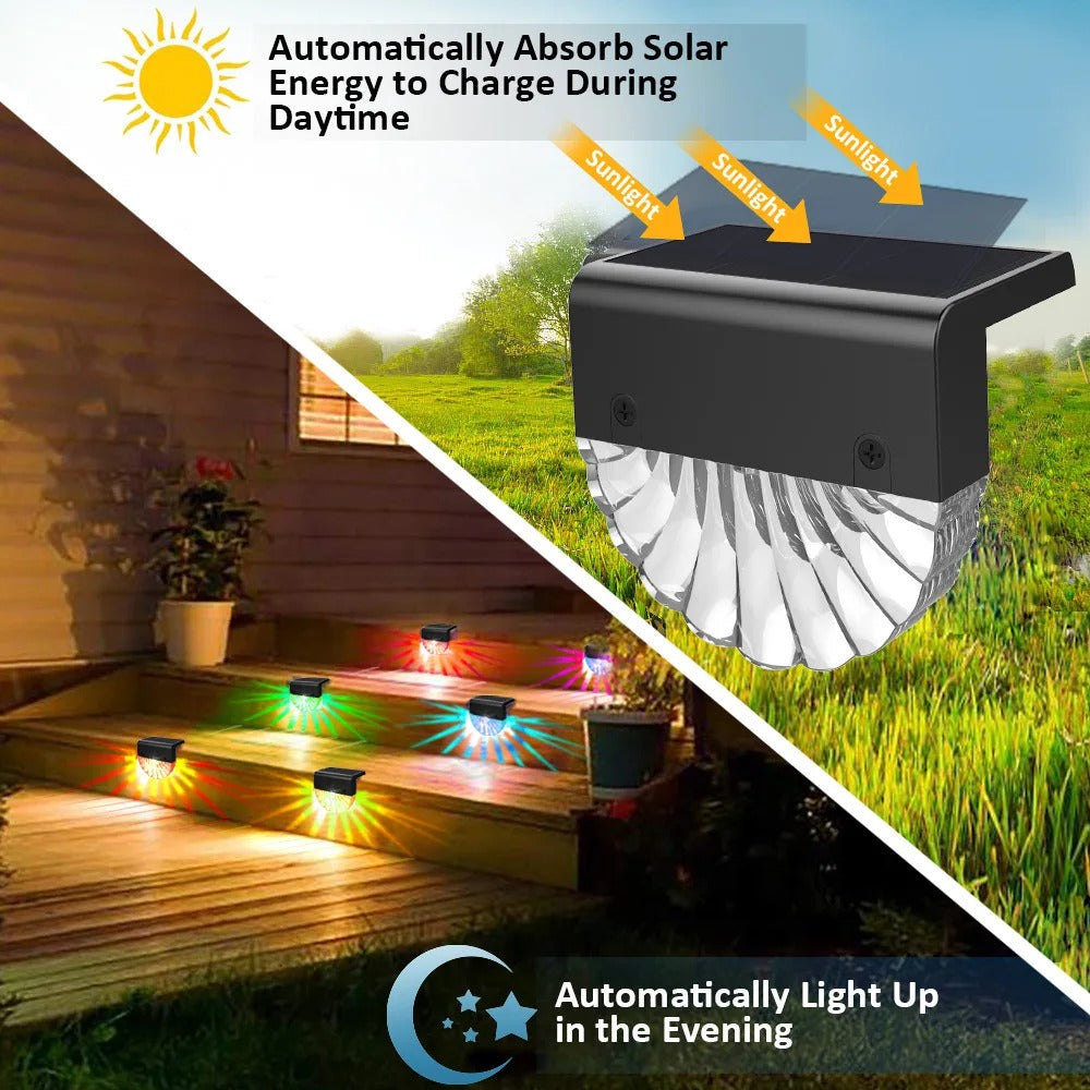 6 Spots muraux solaire