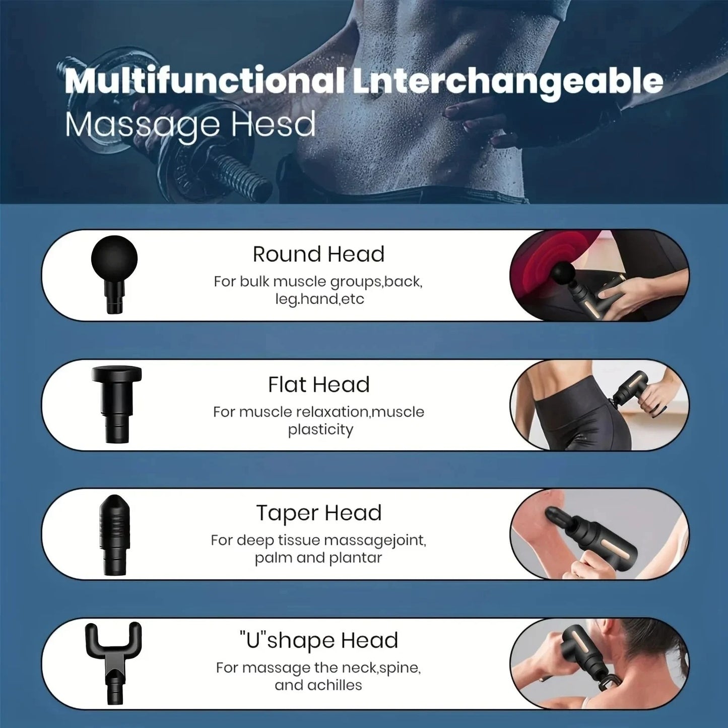 Pistolet de massage portable