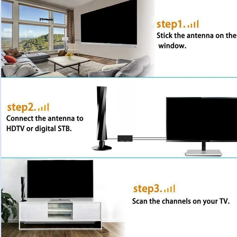 Antenne numérique longue portée pour Smart TV