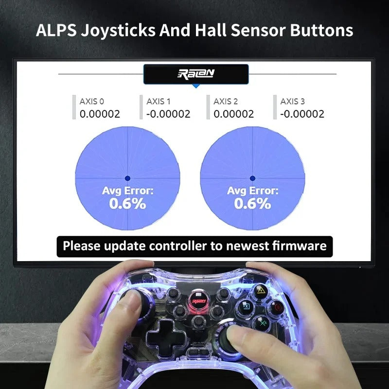 Manette de Jeu Sans Fil avec Éclairage LED