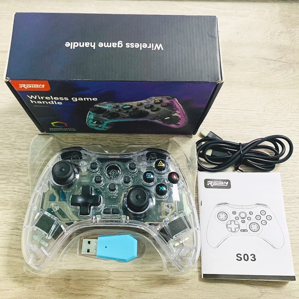 Manette de Jeu Sans Fil avec Éclairage LED