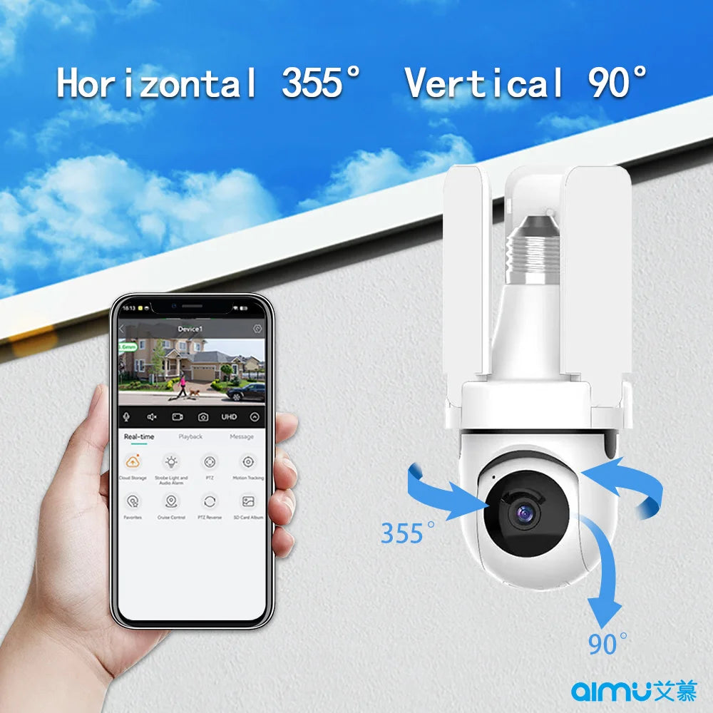Caméra de Sécurité Ampoule V380PRO T23