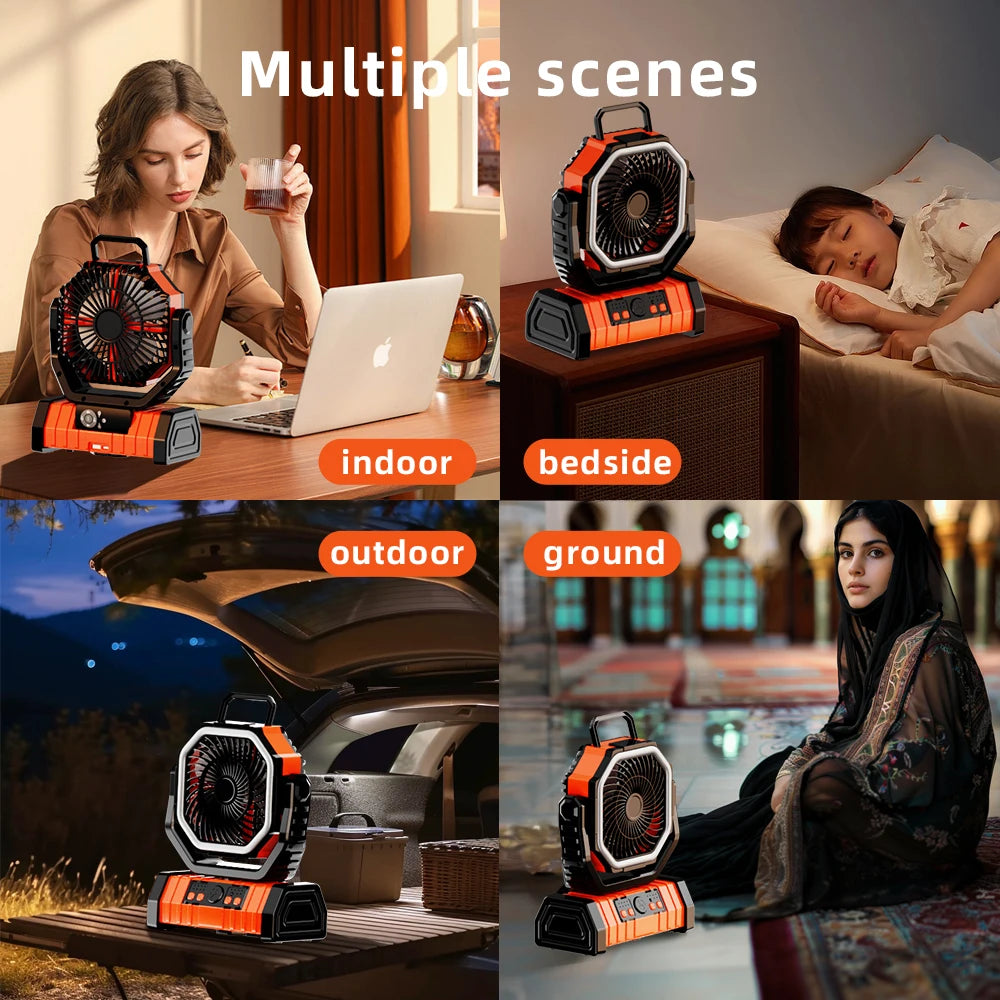 Ventilateur portable rechargeable 20000mAh