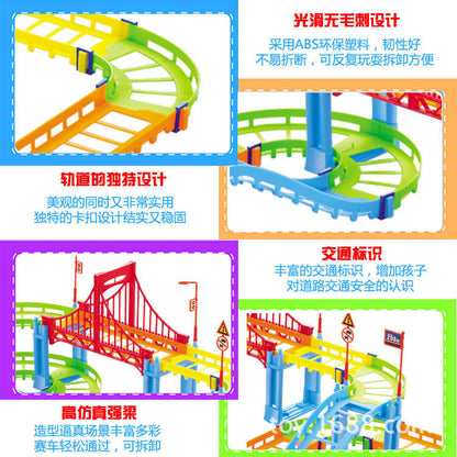 Ensemble de piste de course en plastique