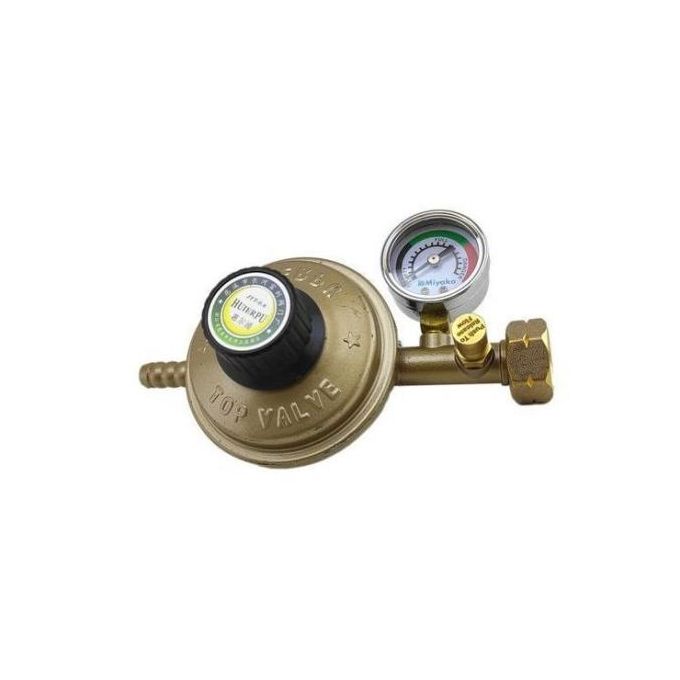 Détendeur de gaz butane avec manomètre+Anti-fuite