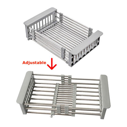Égouttoir réglable en acier inoxydable