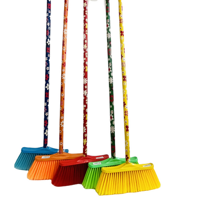 2 Têtes de Balai en Plastique Souple à Manche en bois