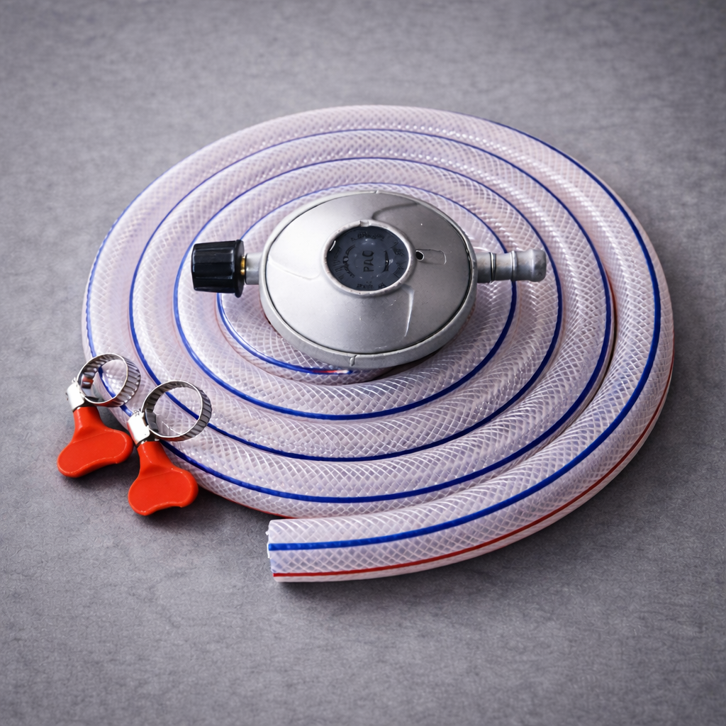 Kit raccord de Gaz Domestique + Détendeur B6 + 2 bagues Offerts