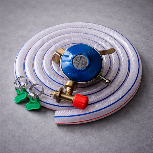 Kit raccord de Gaz Domestique + Détendeur B6 + 2 bagues Offerts