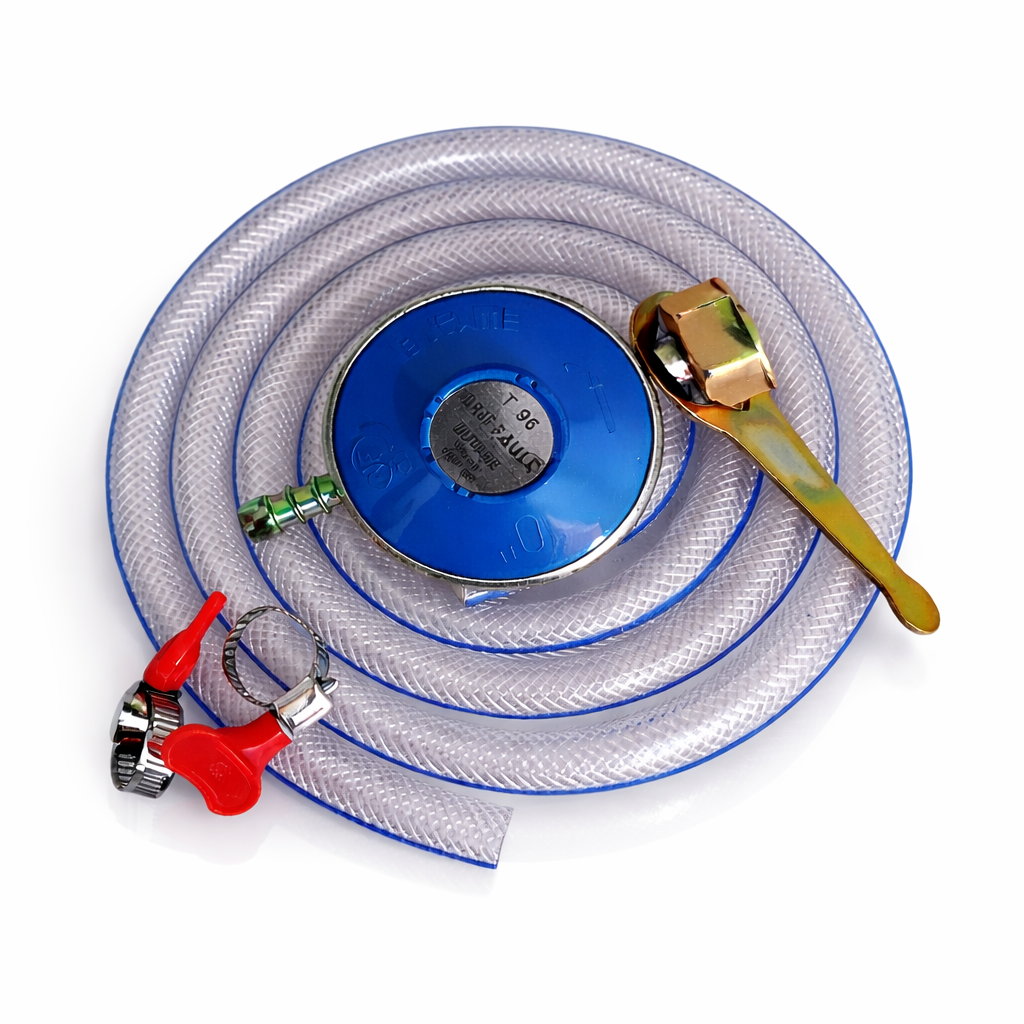 Kit raccord de Gaz Domestique + Détendeur B6 + 2 bagues Offerts