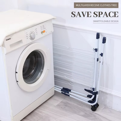 Étendoir à Linge Pliable à 3 et 4 Niveaux