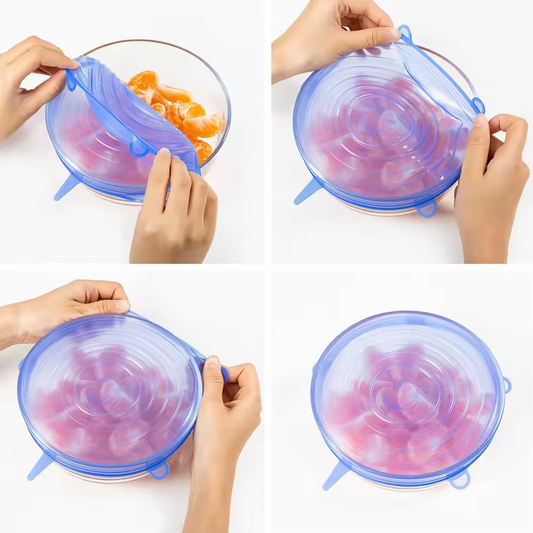 Couvercles Extensibles Réutilisables en Silicone