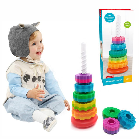 Jouet d’Empilage Arc-en-Ciel