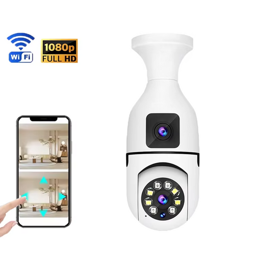 Caméra Intelligente WiFi 4K/2K – Double Objectif 360°