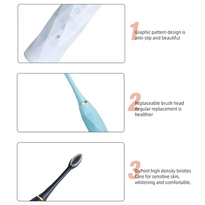 Kit de Brosses à Dents Électriques Sonique