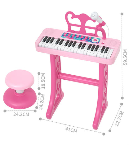 Jouet Piano Électronique avec Microphone pour Enfants