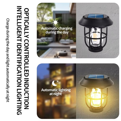 Lampe de Jardin Solaire Étanche avec Capteur