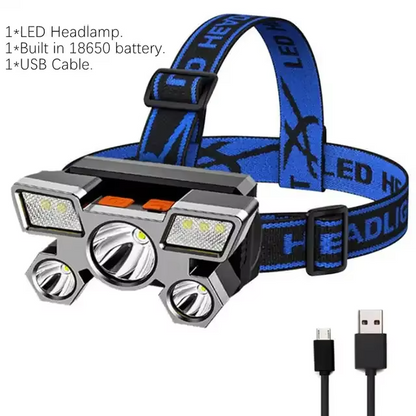 Lampe Frontale LED Rechargeable