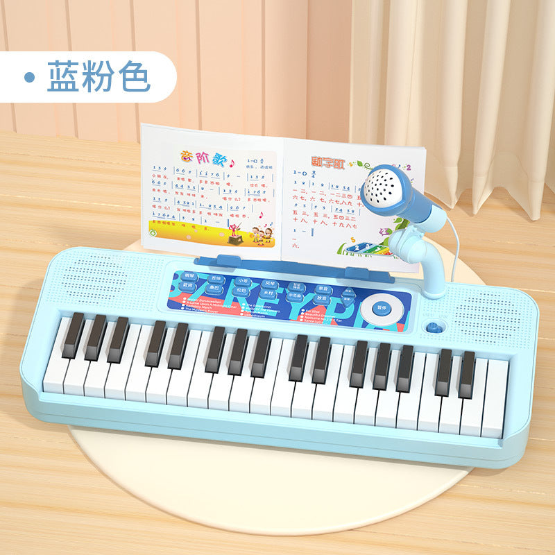 Jouet Piano Électronique avec Microphone pour Enfants