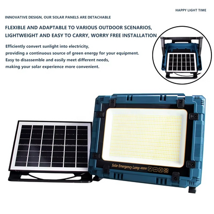 Projecteur LED Solaire d’Extérieur 800W