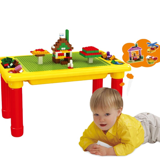 Table de Jeu Éducative avec Blocs de Construction
