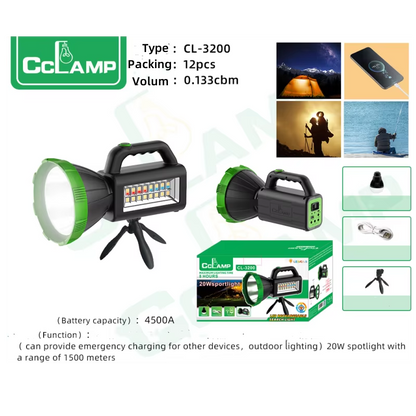 Kit d’Éclairage Solaire d’Urgence 20 W