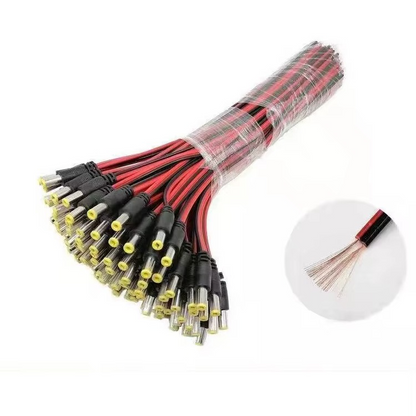 100 Câble d'Extension Mâle vers Femelle 2,1 x 5,5 mm