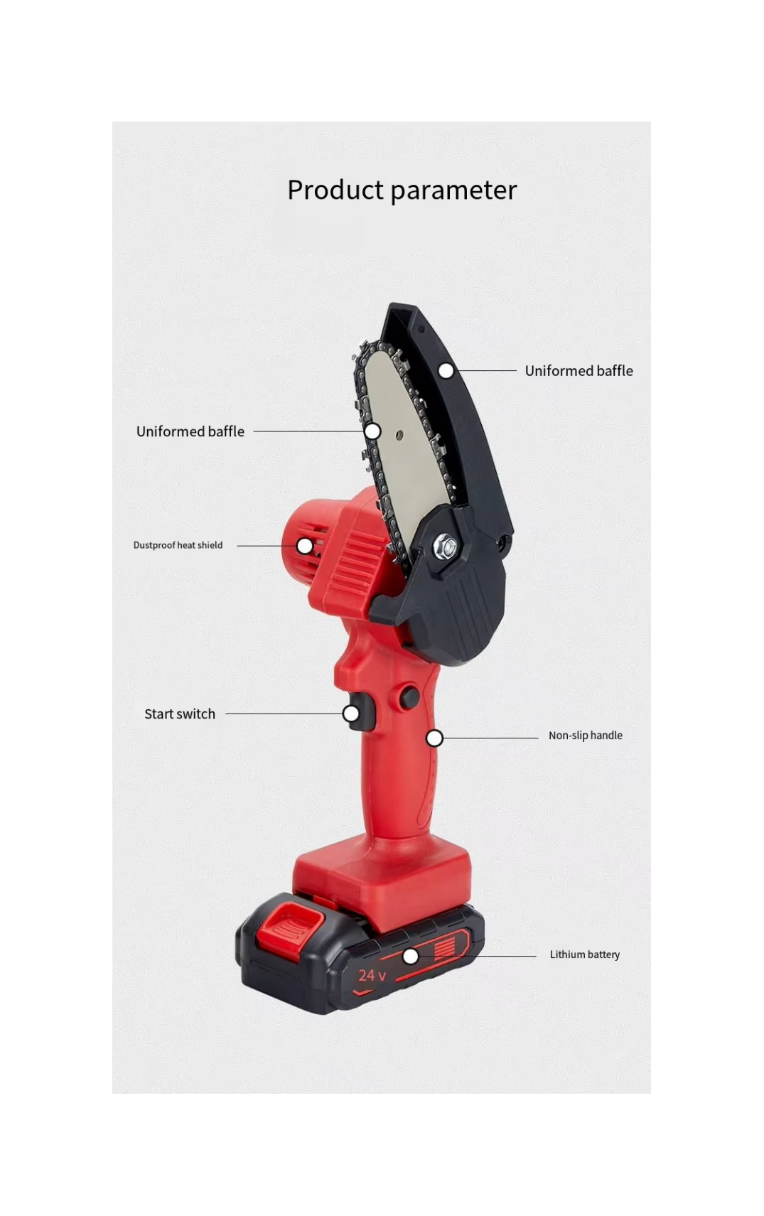 Mini Tronçonneuse Électrique Portative