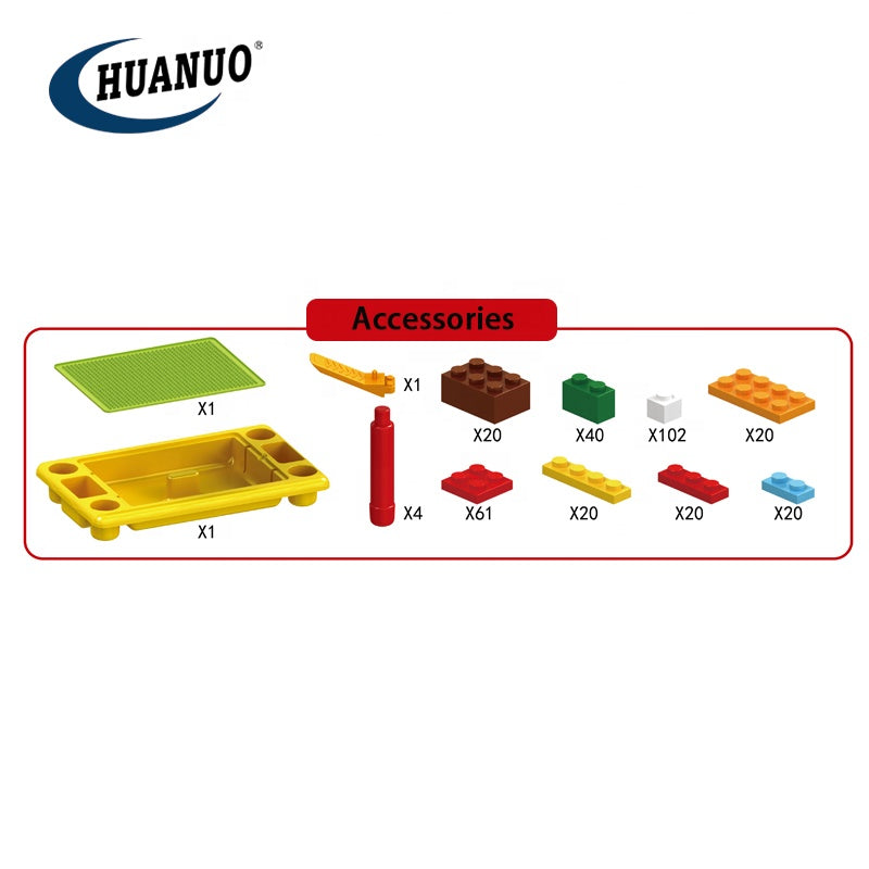 Table de Jeu Éducative avec Blocs de Construction