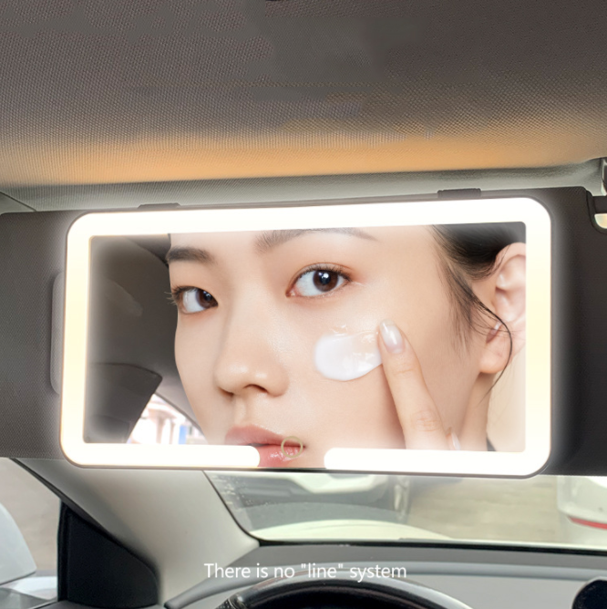 Miroir de Maquillage de Voiture avec Lumières LED
