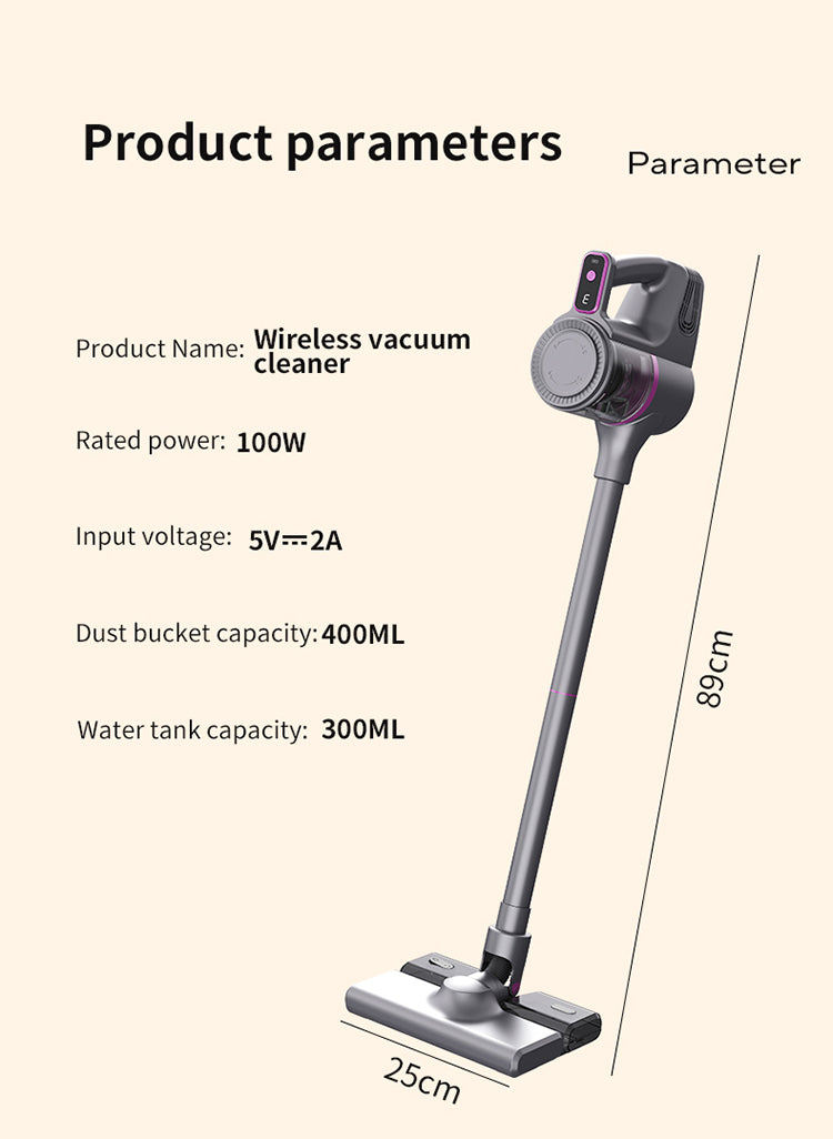 Aspirateur Portatif Rechargeable HB-801 – 100 W