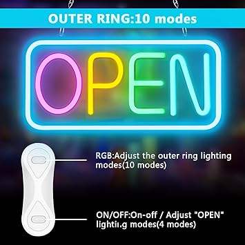 Panneau Lumineux OPEN