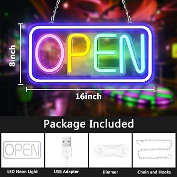 Panneau Lumineux OPEN