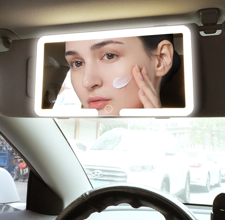 Miroir de Maquillage de Voiture avec Lumières LED