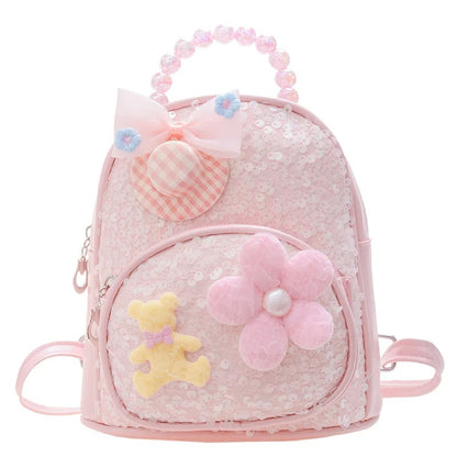 Sac à dos à paillettes maternelle