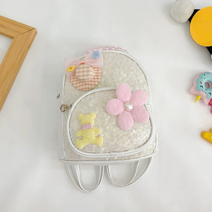 Sac à dos à paillettes maternelle