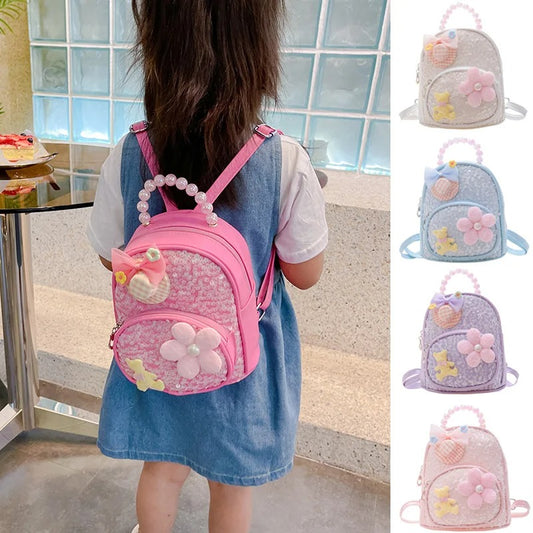 Sac à dos à paillettes maternelle
