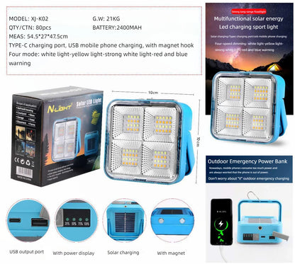 Le projecteur solaire rechargeable