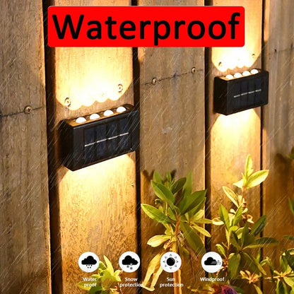 2 Appliques murales LED solaire