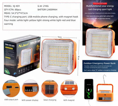 Le projecteur solaire rechargeable