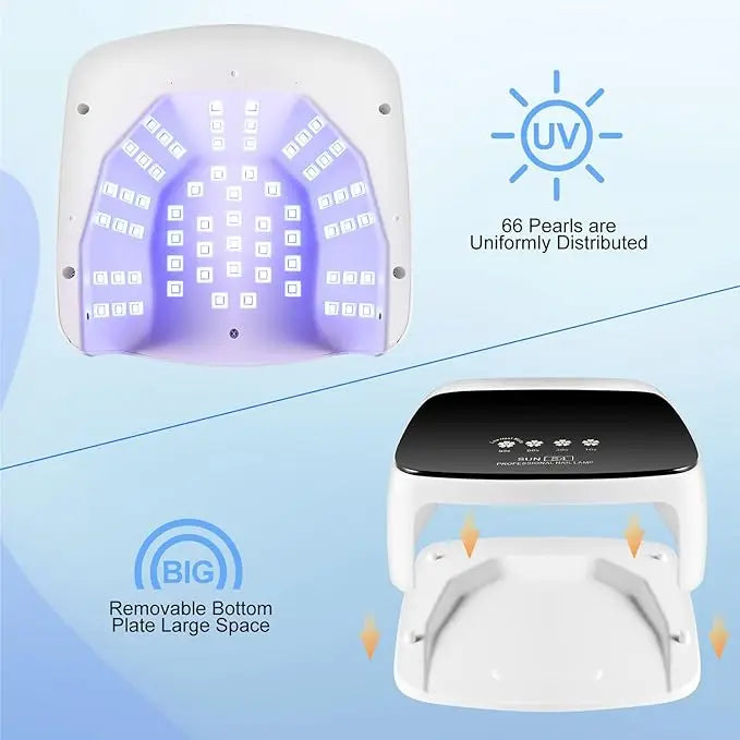 Lampe de Polymérisation UV/LED Professionnelle 66 Perles