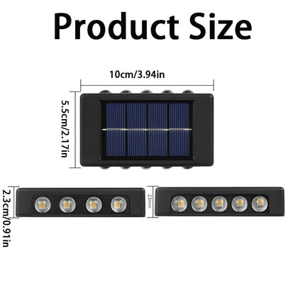 2 Appliques murales LED solaire